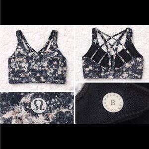 Lululemon Black and Gray Sports Bra